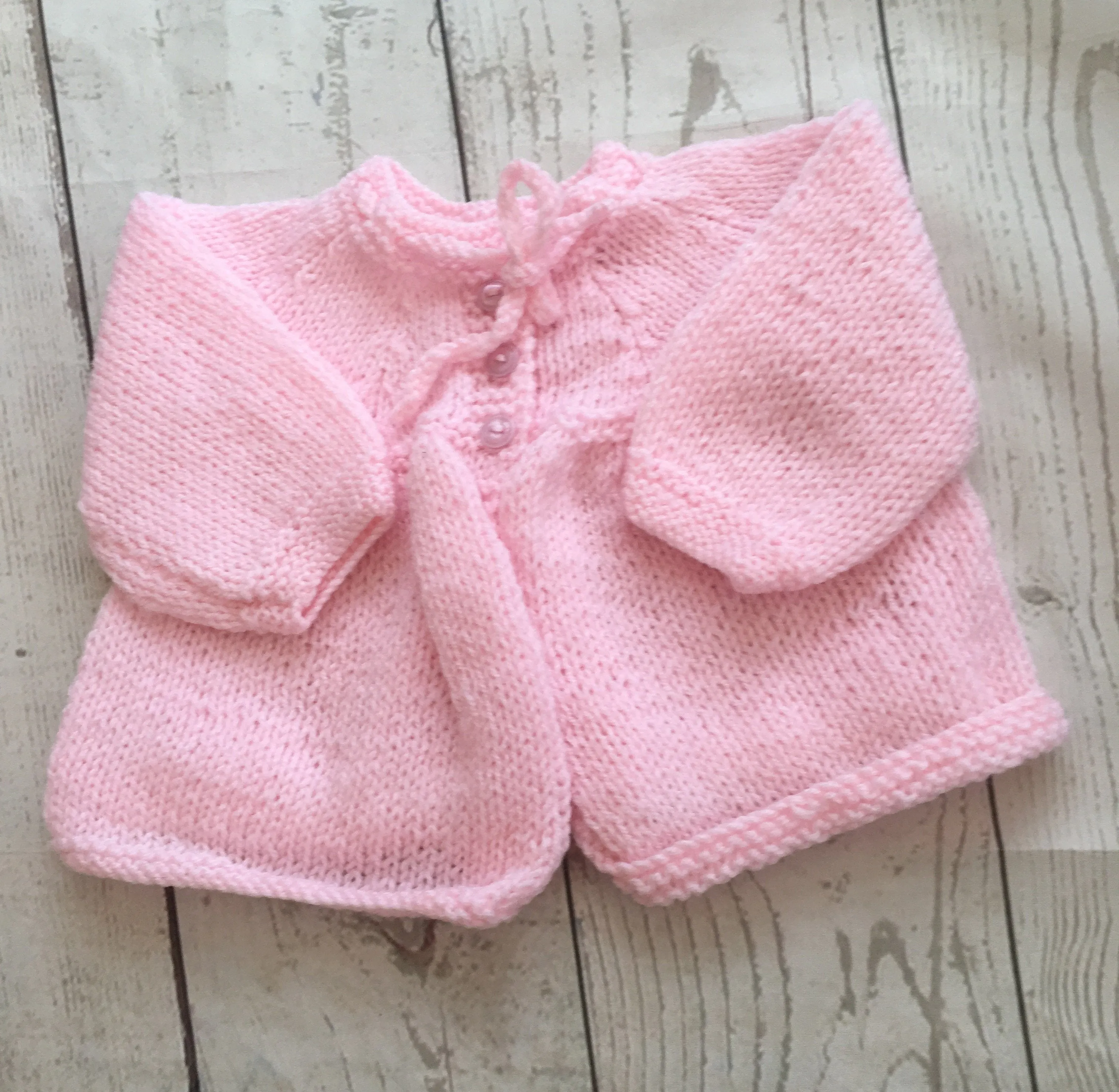 3-6 Months Hand Knitted Cardigan