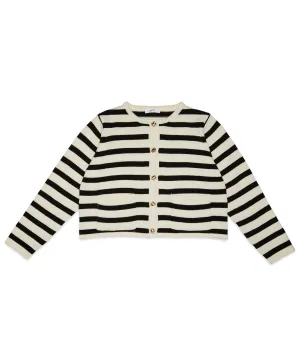 8apart Women Monika Striped Cardigan