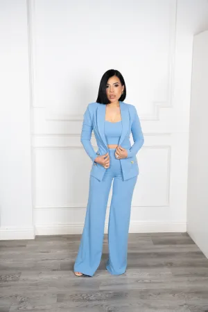 Anabella - Sky Blue Three-Piece Set