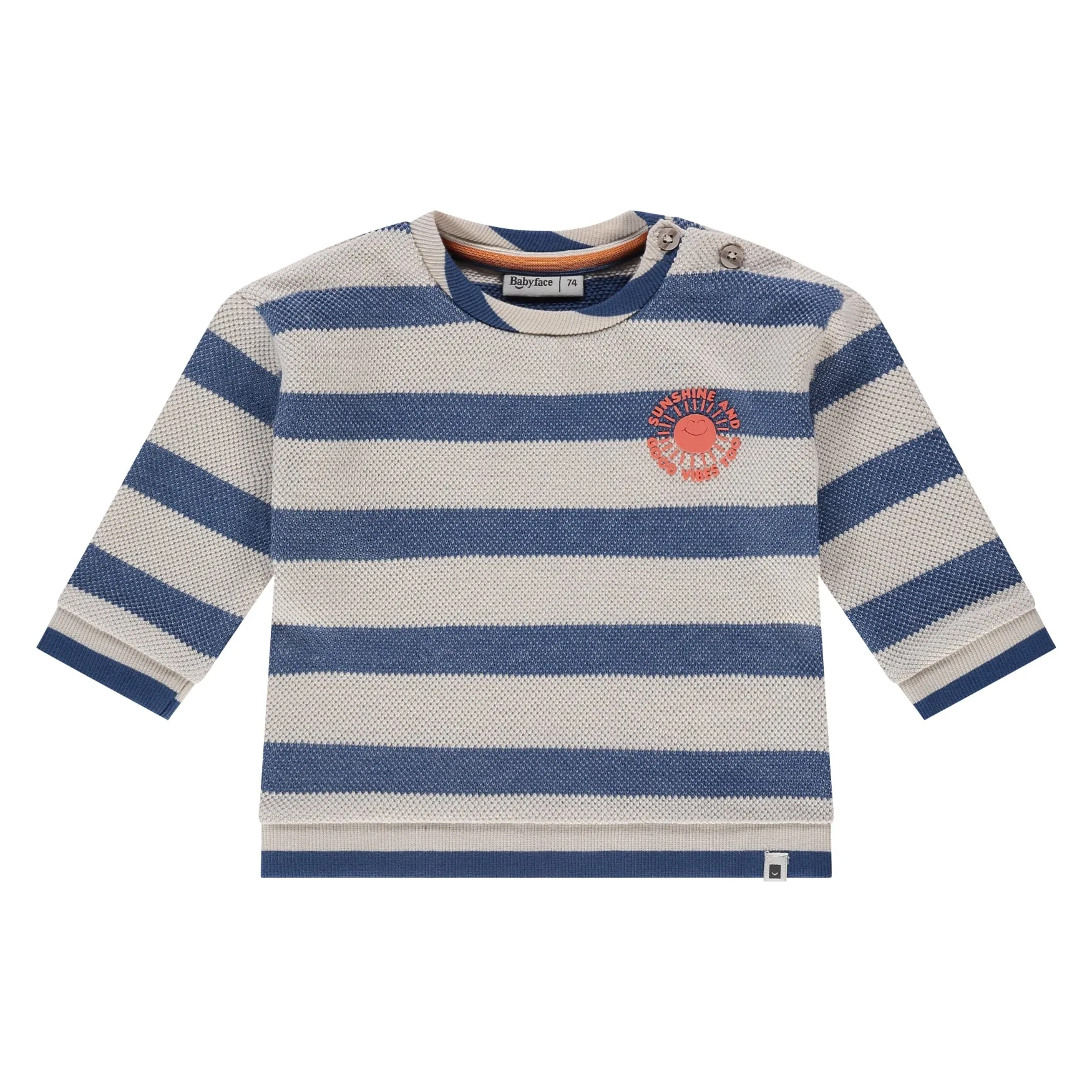 baby boys sweat shirt - bone
