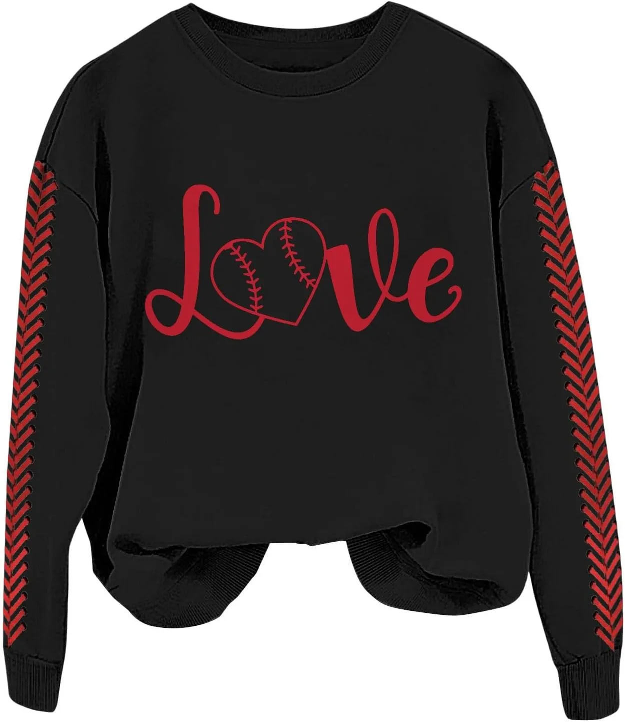 Baseball Mom Sweatshirt for Women Game Day Long Sleeve Crewneck Graphic Pullover Tops Softball Mama Shirt