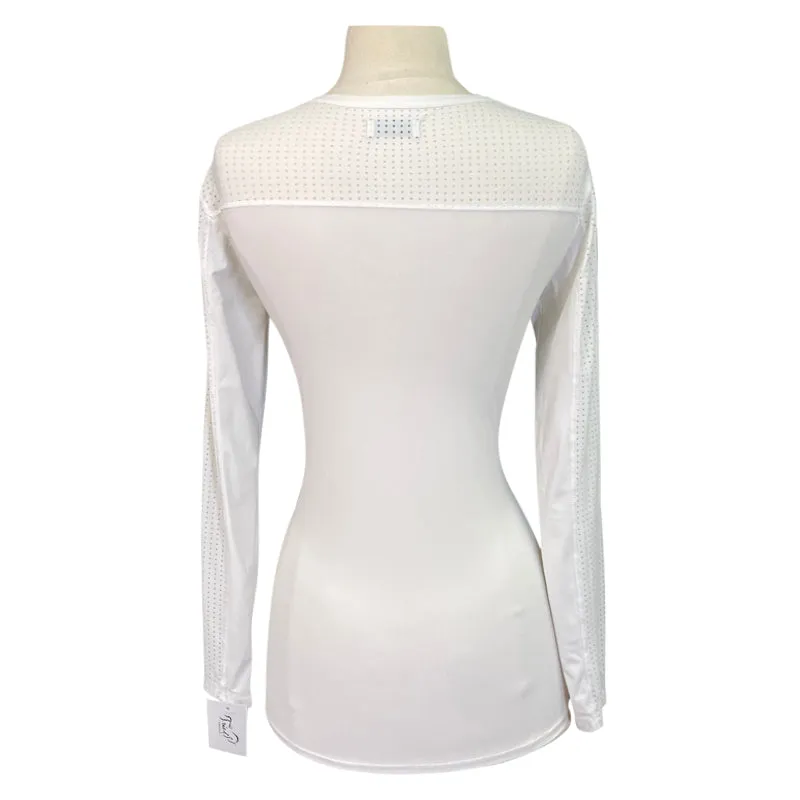 Callidae 'The Tech Practice' Long Sleeve Shirt in White - Women's Large
