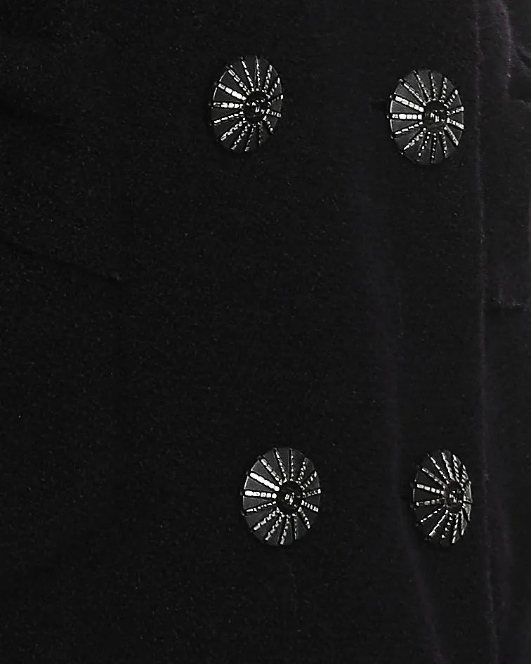 Chanel Navy Tweed Long Sleeve Tweed Jacket With Bows Pocket Detail Size Fr 42 (uk 14)