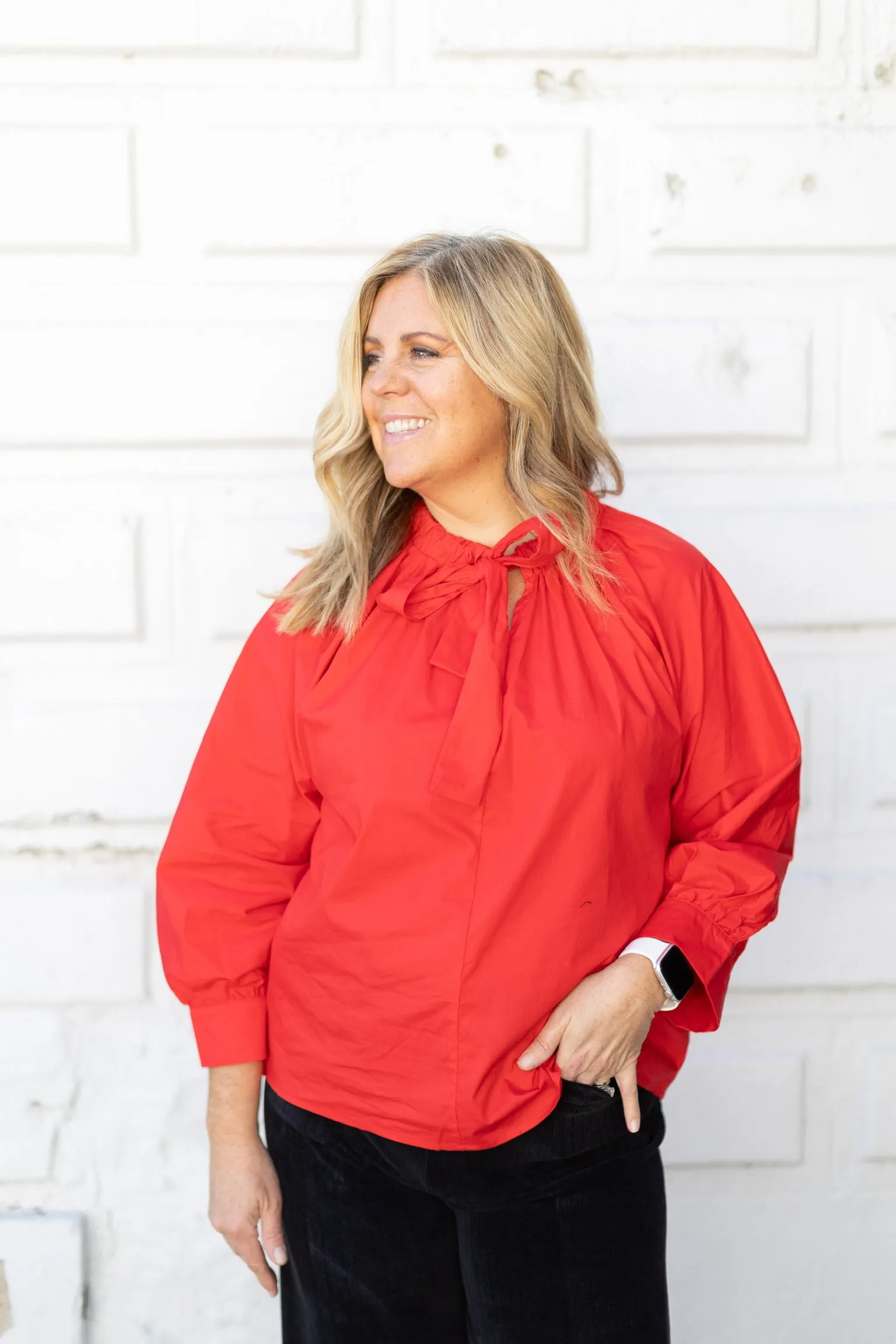 Christmas Red Bow Top
