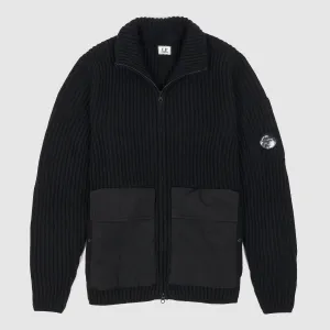 C.P. Company Rib Knitted Wool Cardigan