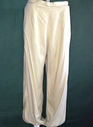 Cream Linen Pajama Style Pants