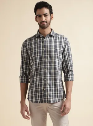 Dark Navy Grid Shirt