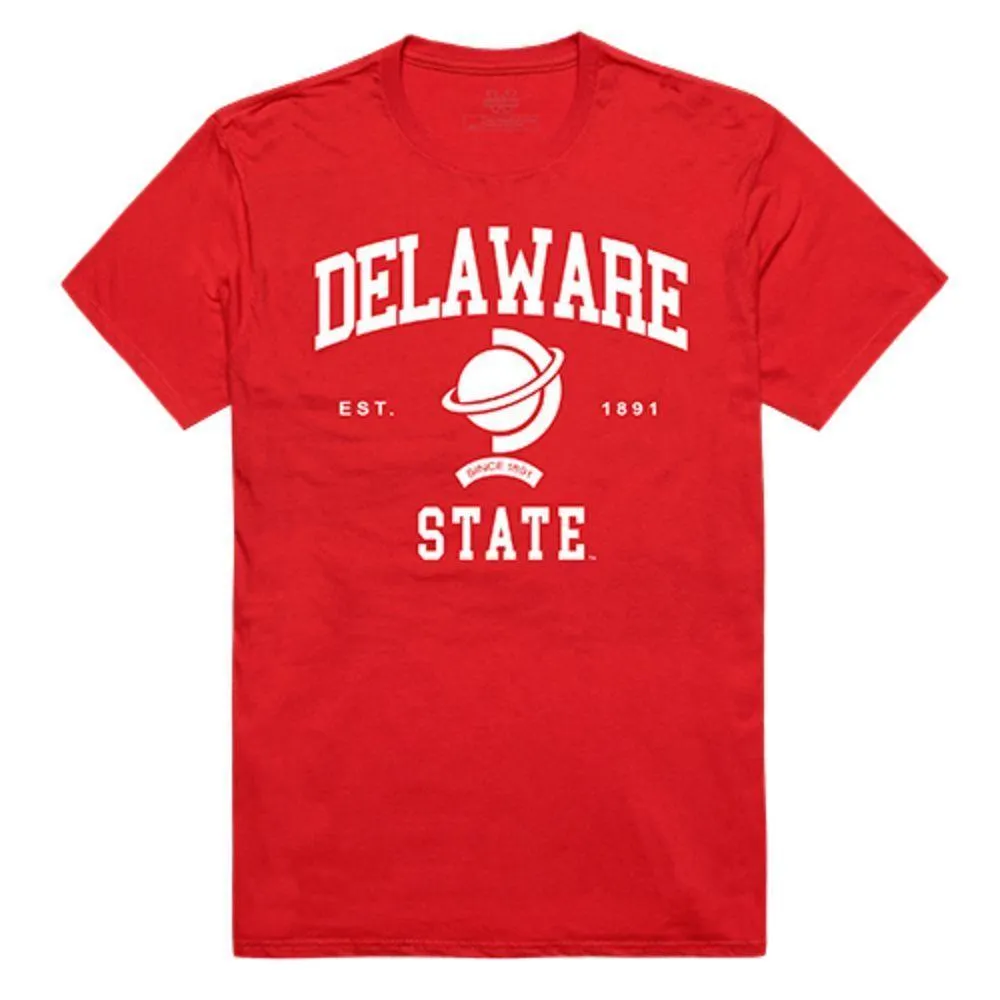 Delaware State University Hornet NCAA Seal Tee T-Shirt Red
