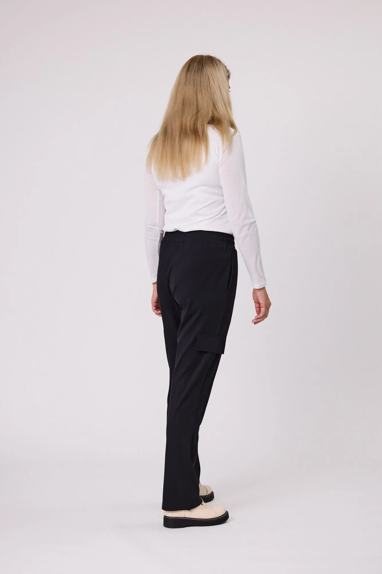 Democracy- Brooklyn Pant - D8013b - Black Ponti - Arrived