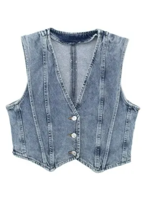 Denim vest