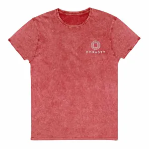 Dynasty Emblem Embroidered Denim T-Shirt