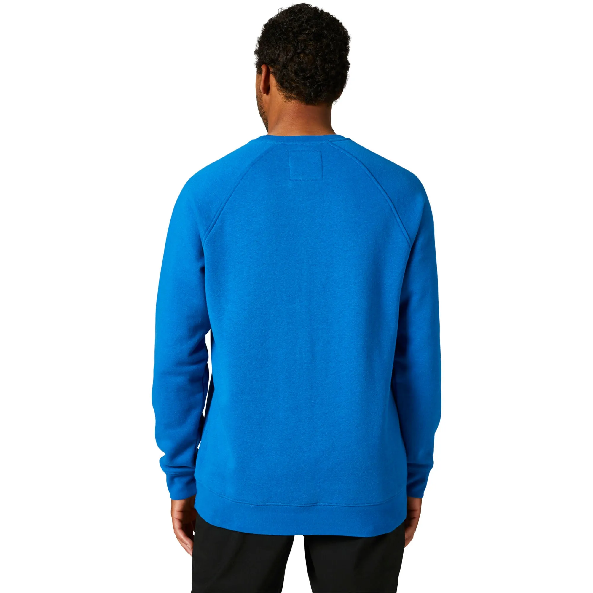 Fox Racing  Mens Royal Blue Pinnacle Crew Fleece Sweatshirt Soft Midweight Casual
