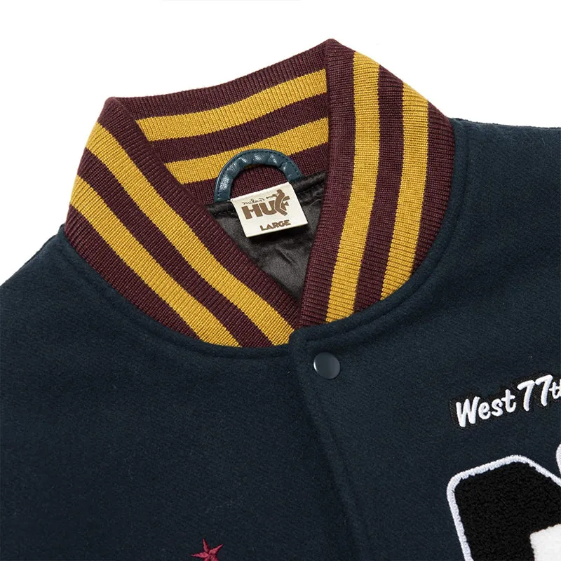 HUF X MILES DAVIS PANGAEA VARSITY JACKET