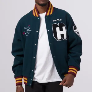 HUF X MILES DAVIS PANGAEA VARSITY JACKET