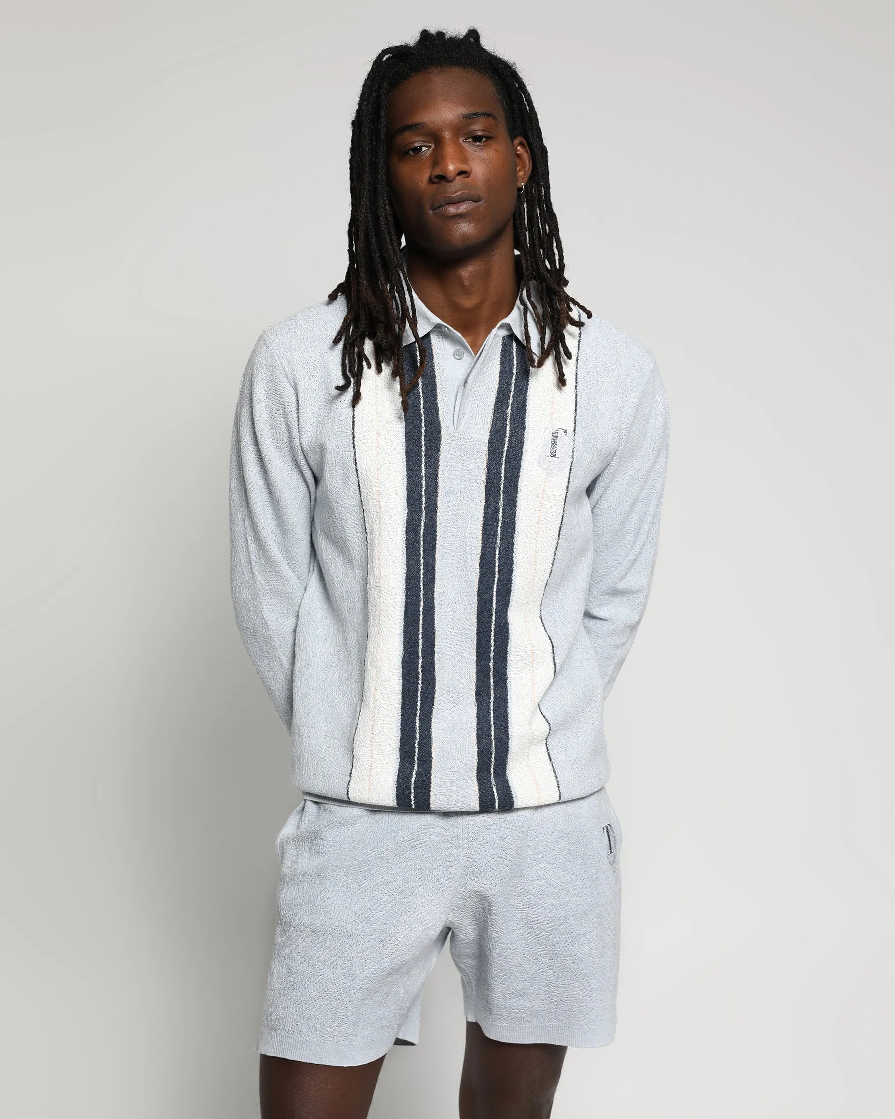 Identity Gauzy Knit L/S Polo Shirt