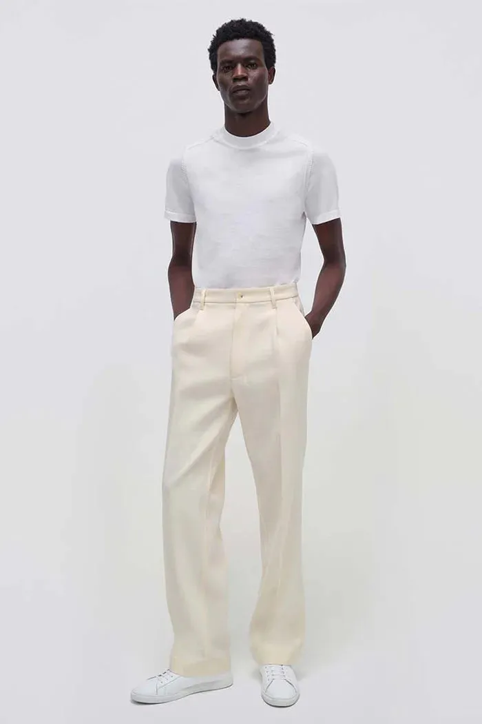 Kellyn Short Sleeve Crewneck-Ivory