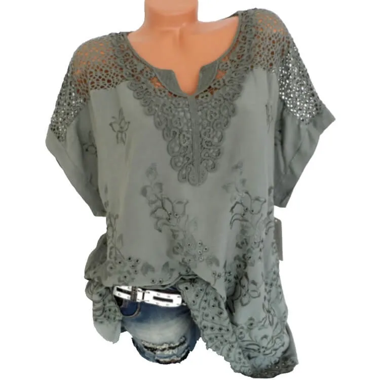 lace Loose T-shirt