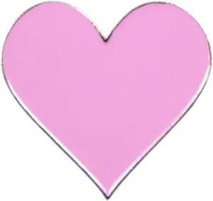 Light Pink Heart Enamel Pin Stylish Lapel Pin for Jackets, Backpacks, Hats, and Lanyards