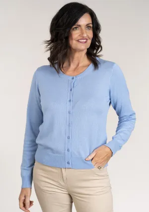 Long Sleeve Cardigan - Blue
