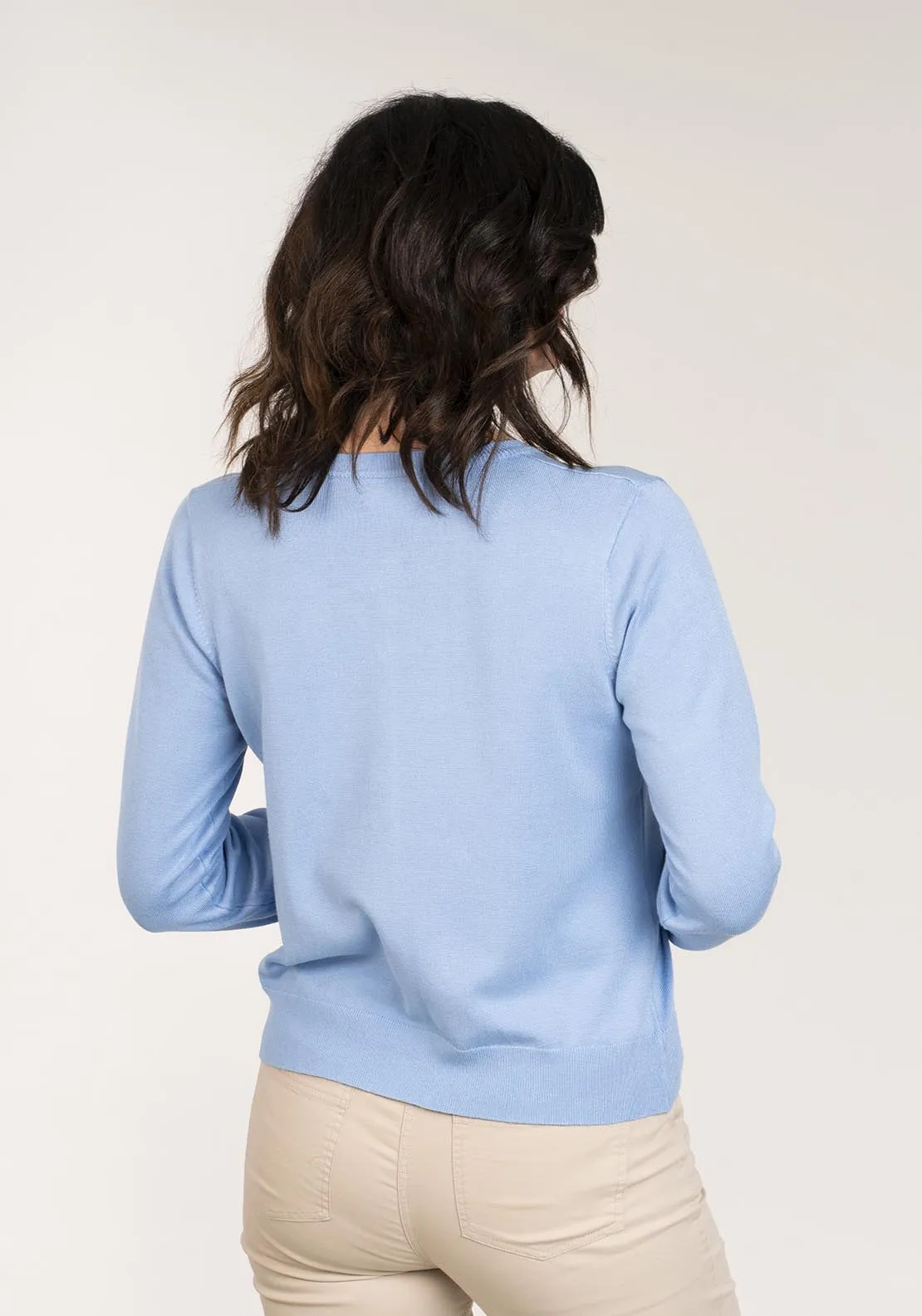 Long Sleeve Cardigan - Blue