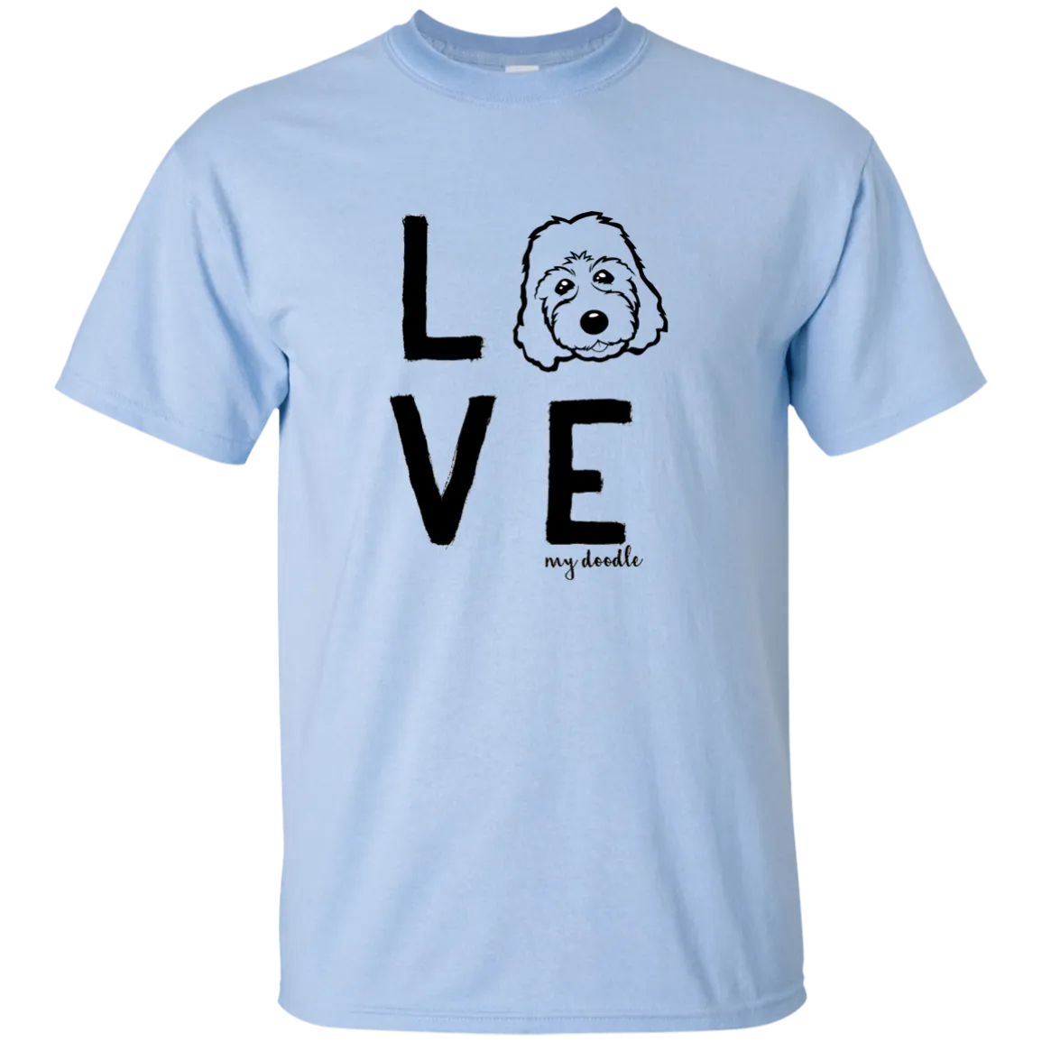 LoVe My Doodle Doodle Face (Basic Tee) Goldendoodle, labradoodle etc.. Shirts