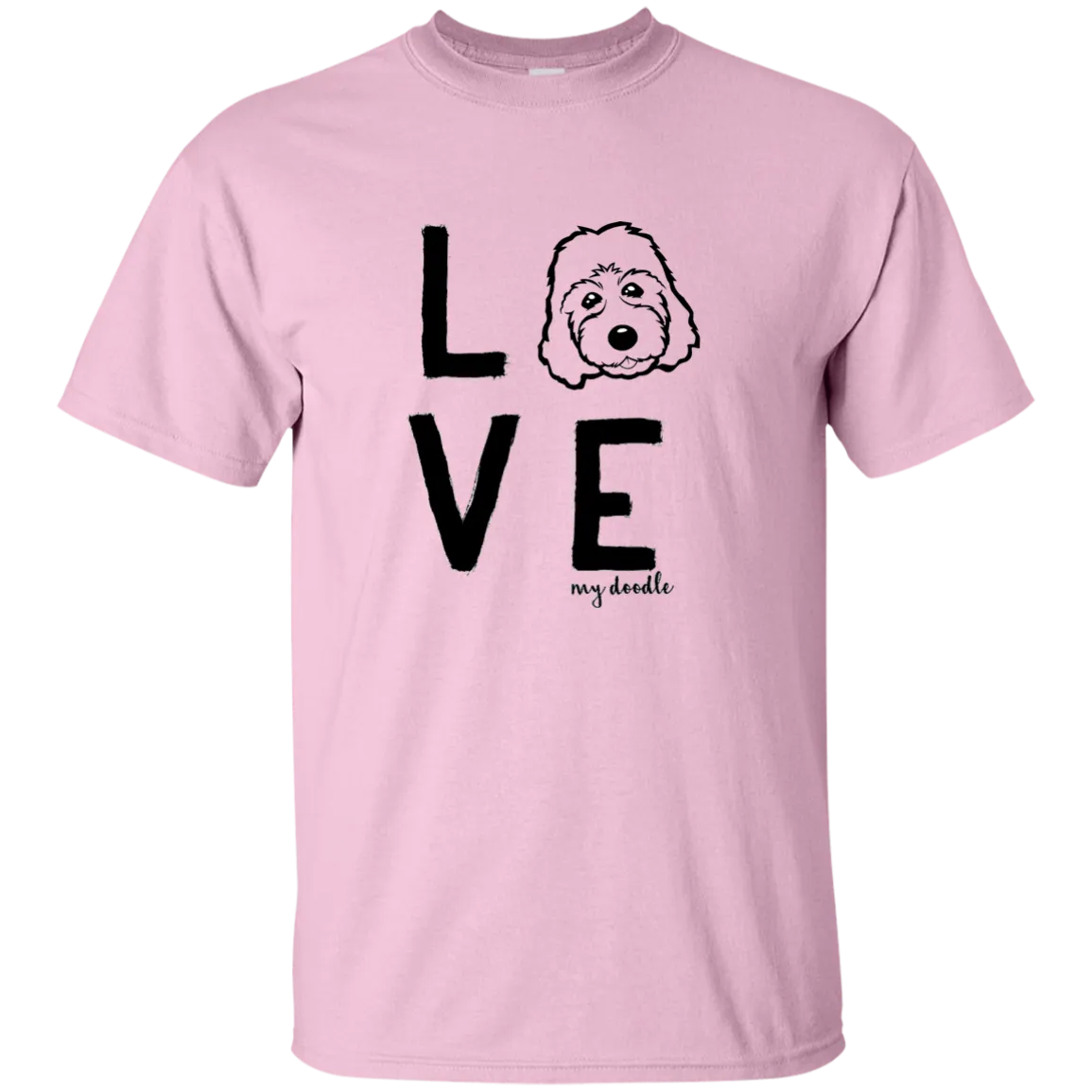 LoVe My Doodle Doodle Face (Basic Tee) Goldendoodle, labradoodle etc.. Shirts