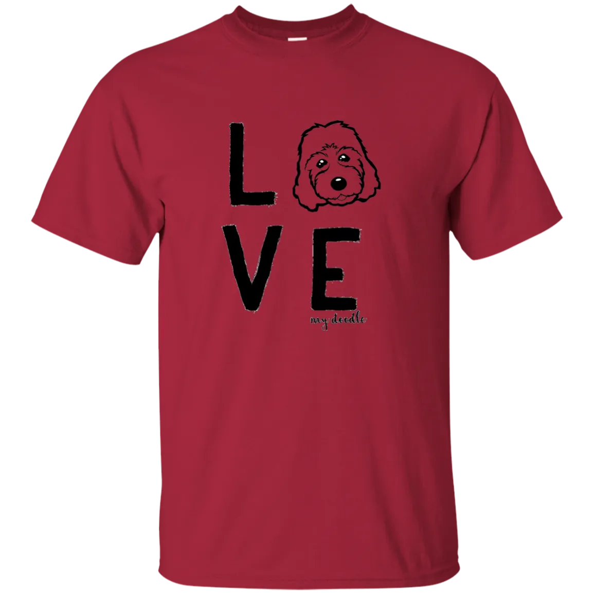 LoVe My Doodle Doodle Face (Basic Tee) Goldendoodle, labradoodle etc.. Shirts