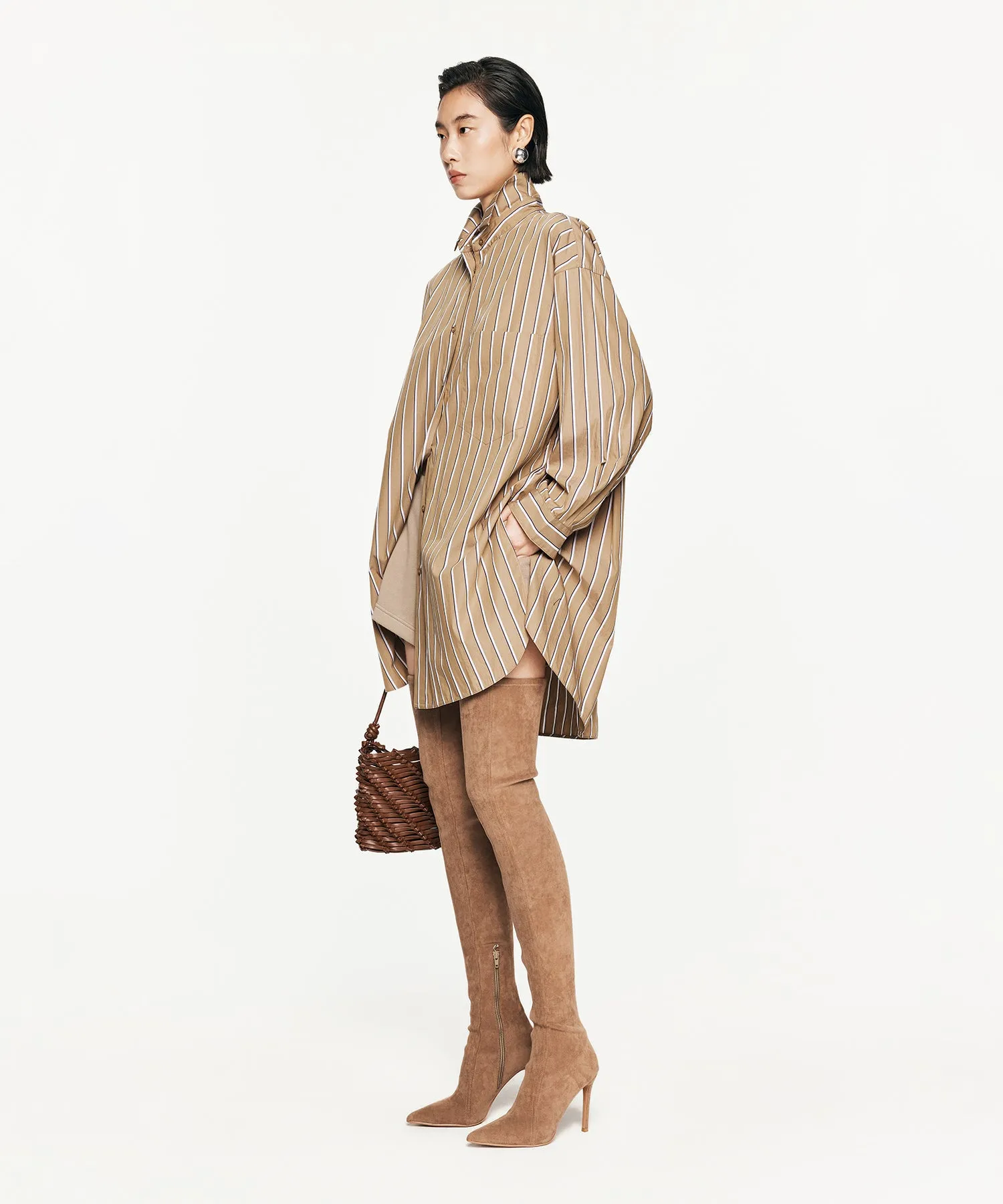 Luxury Oversized Striped Shirt