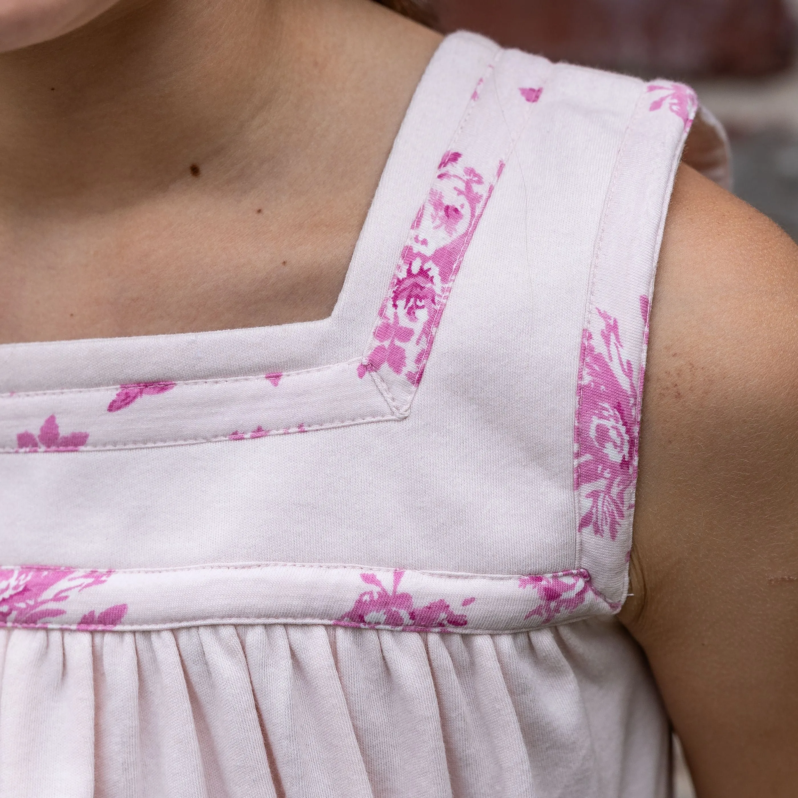 Lyra Girls Short Set - Pink Vintage Floral