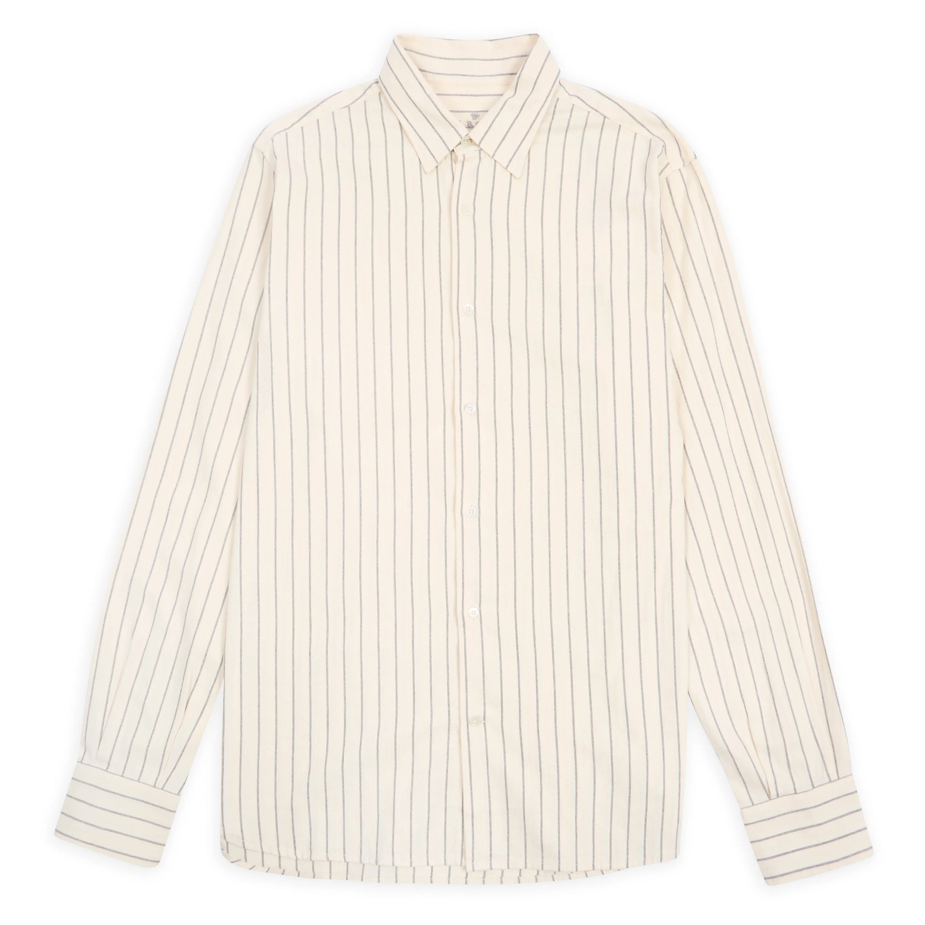 Matte Shirt - Melange Grey Stripe