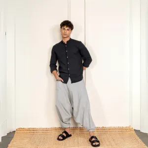 Men's Aladdin Harem Pants | Melange Grey