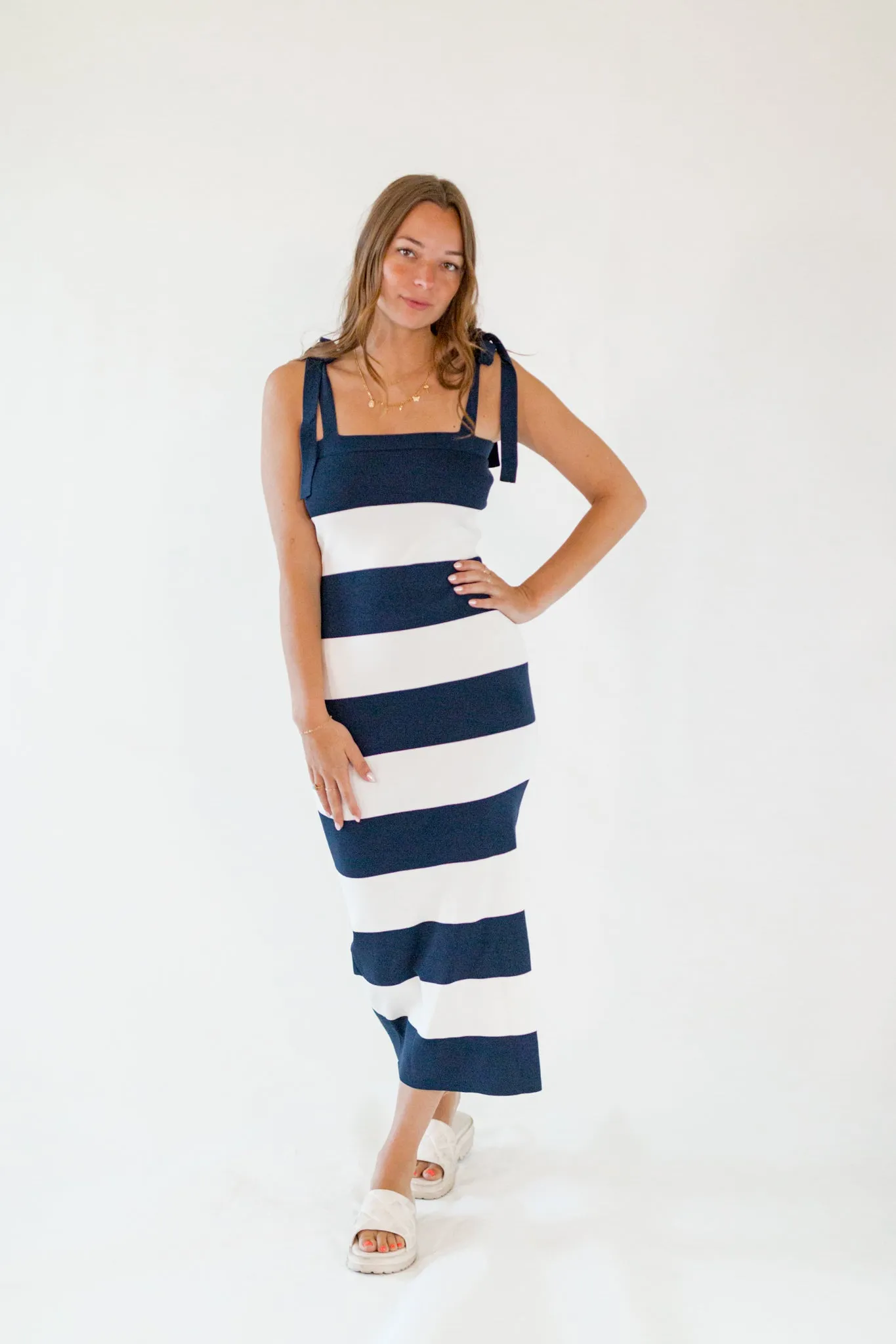 Monse Striped Knit Dress