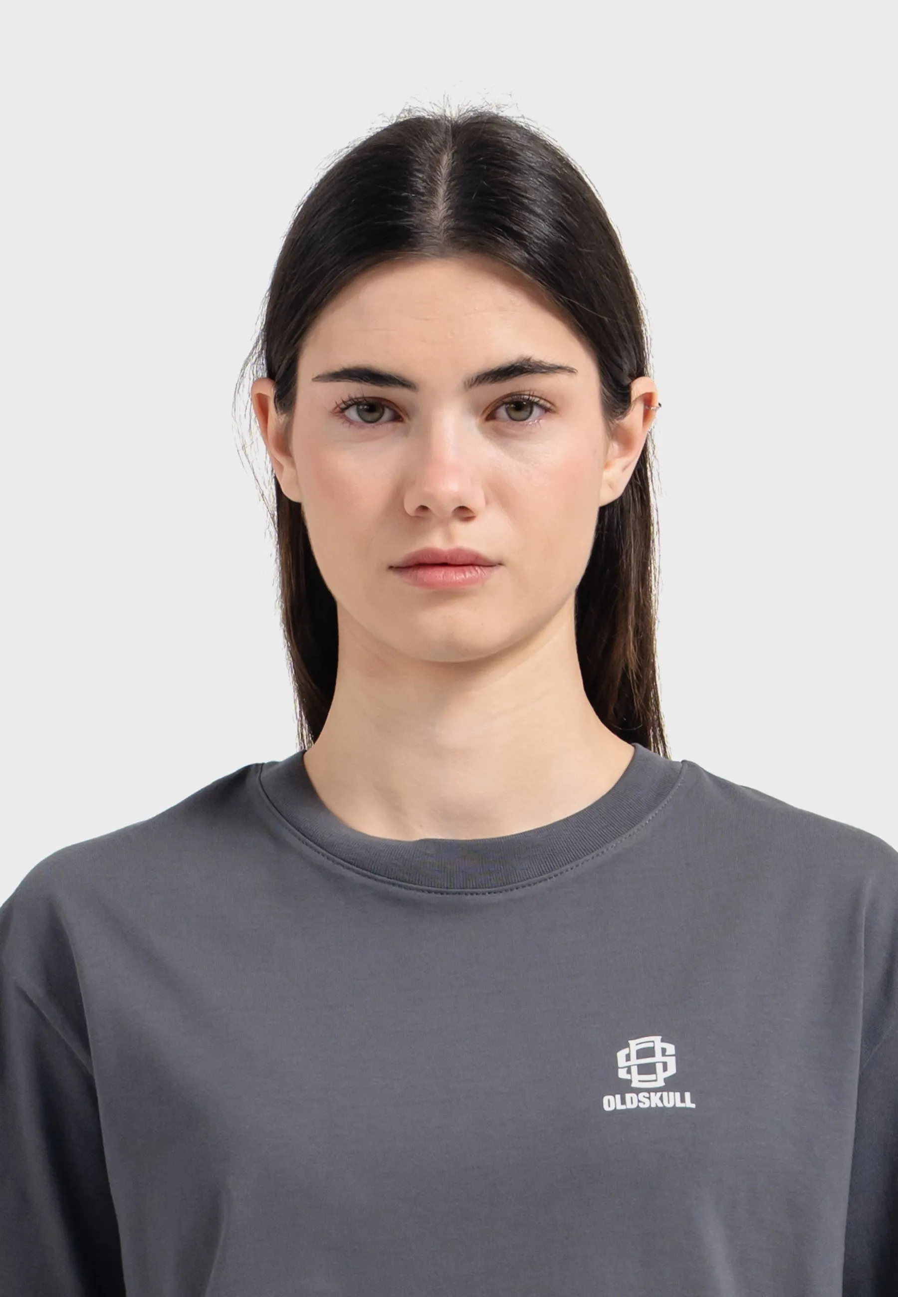 Oldskull Iconic Logo T-Shirt Dark Grey