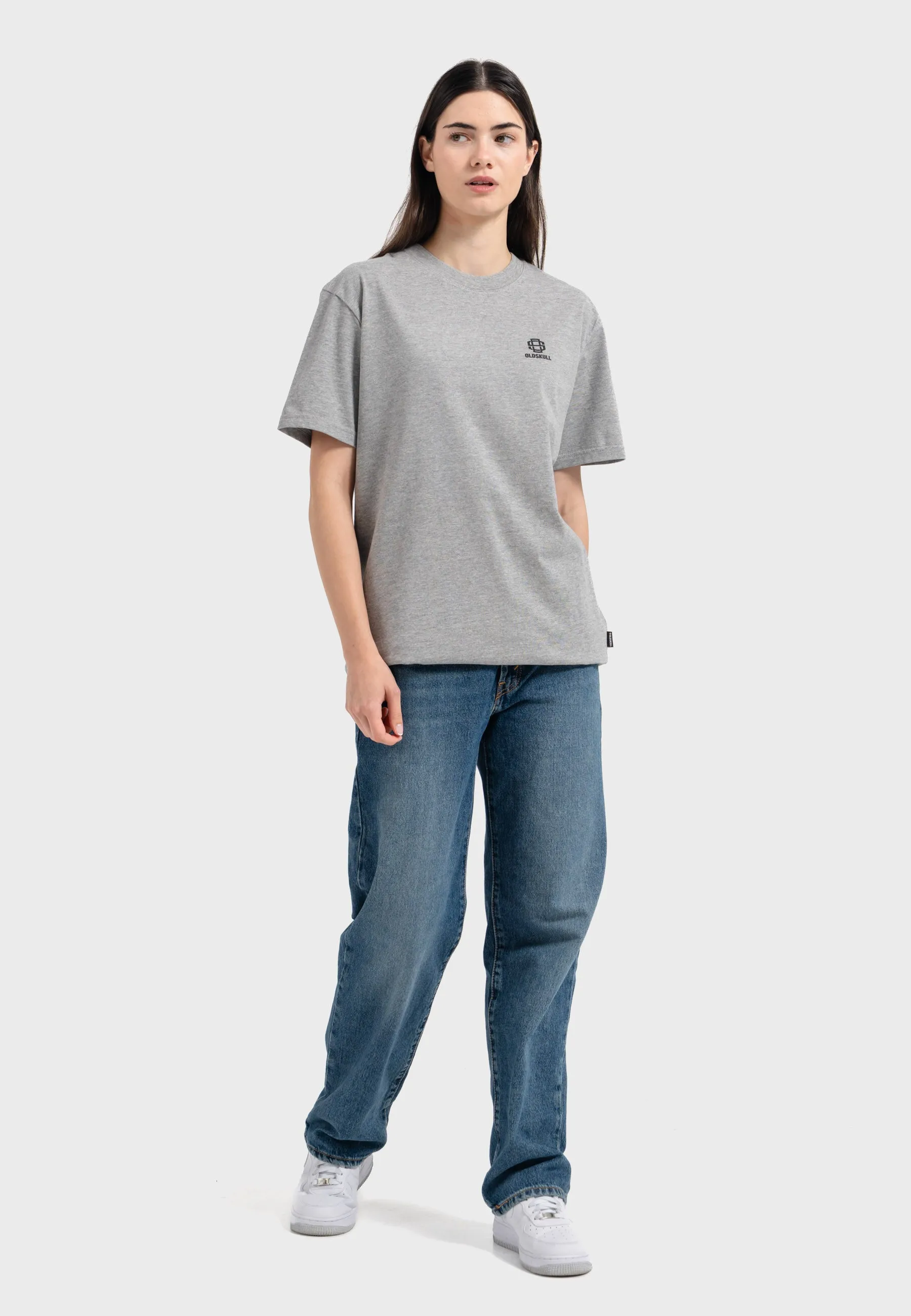 Oldskull Iconic Logo T-Shirt Heather Grey