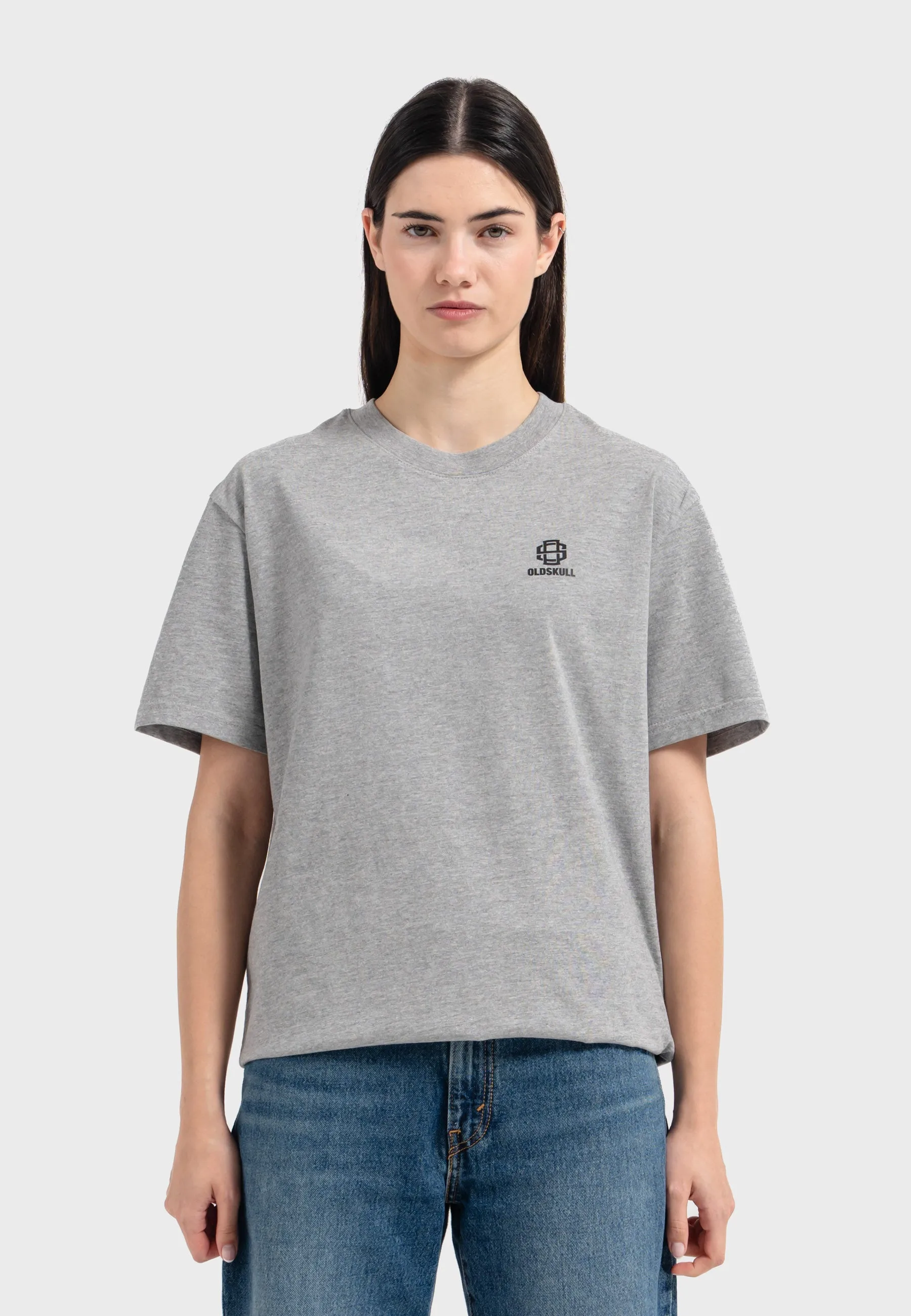Oldskull Iconic Logo T-Shirt Heather Grey