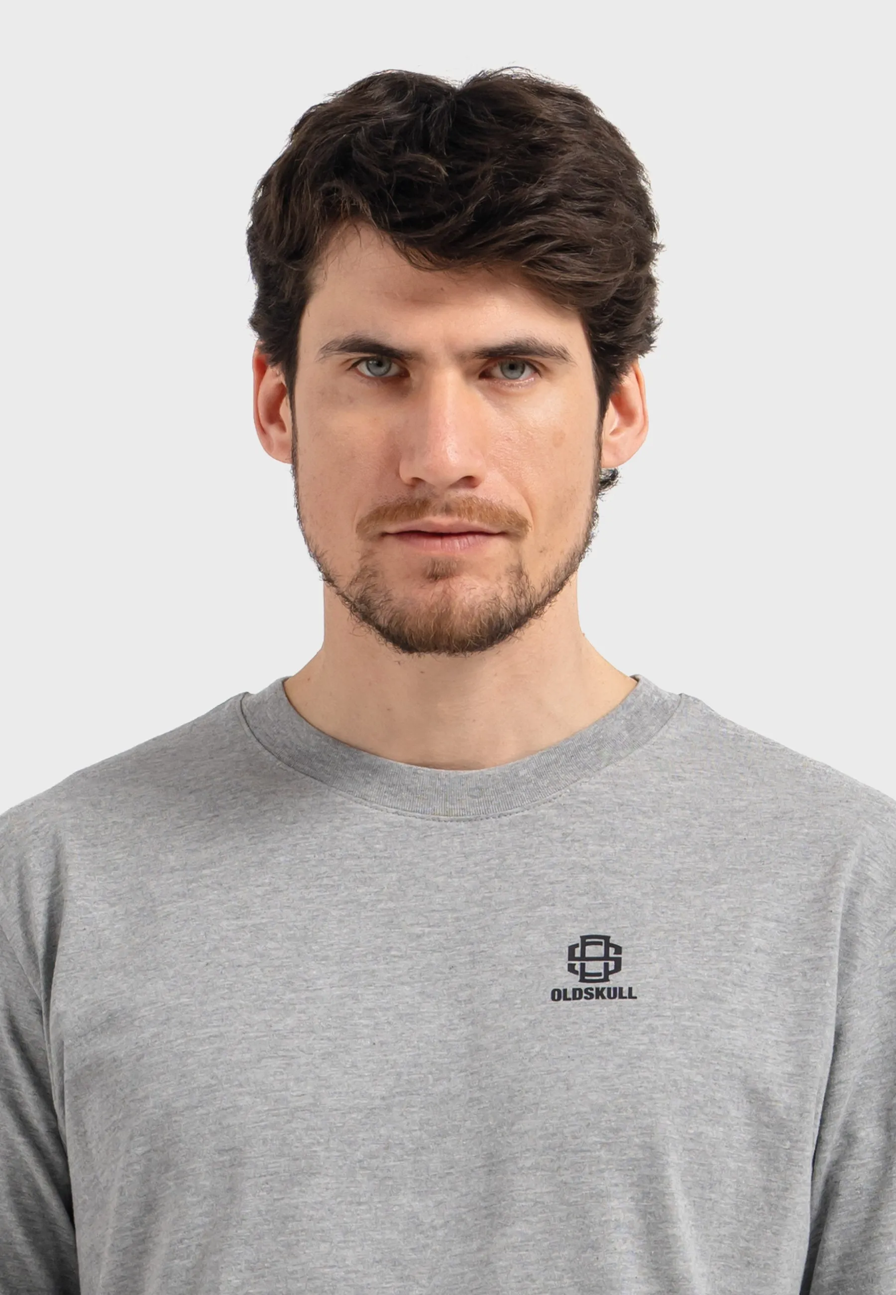 Oldskull Iconic Logo T-Shirt Heather Grey