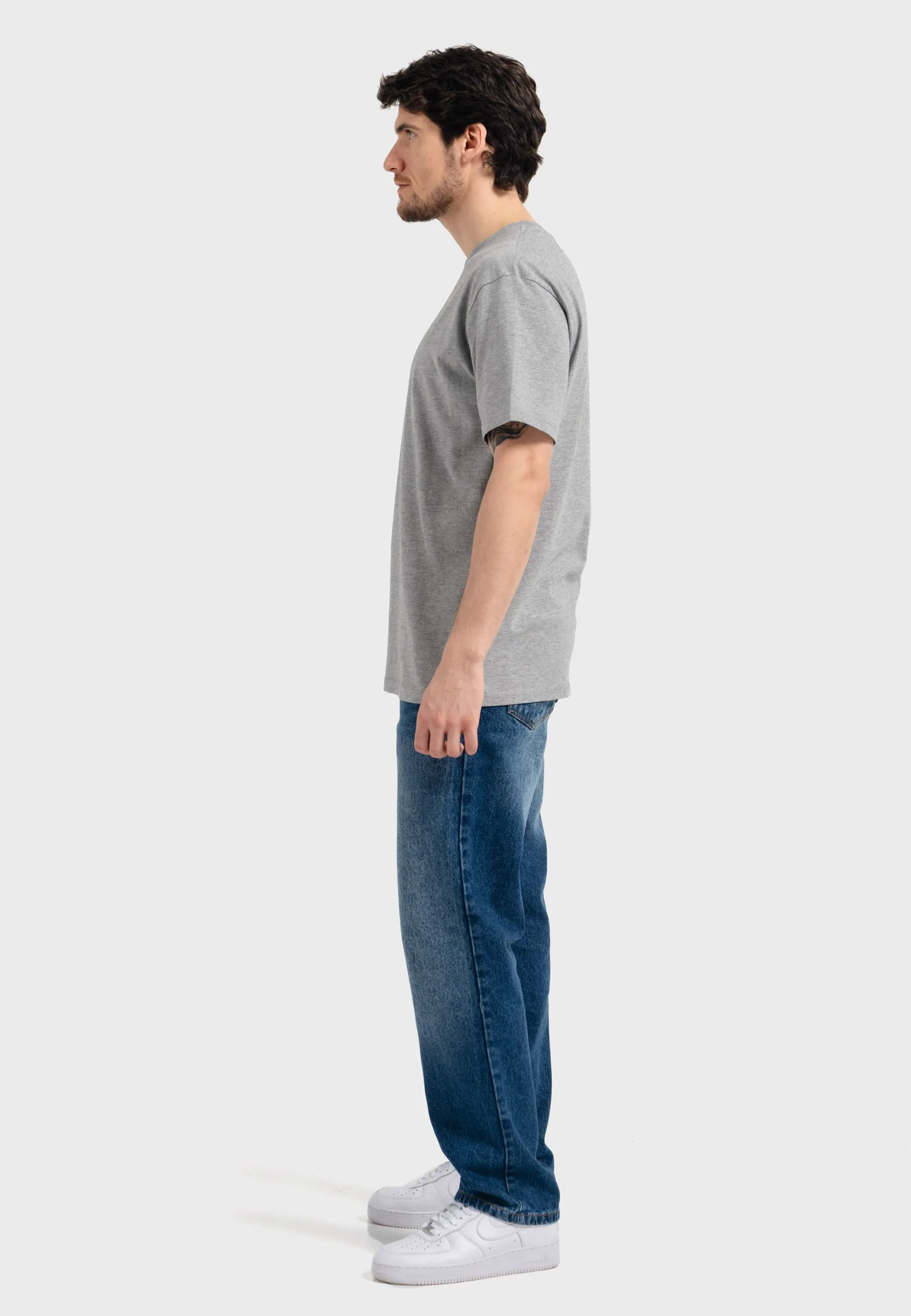 Oldskull Iconic Logo T-Shirt Heather Grey