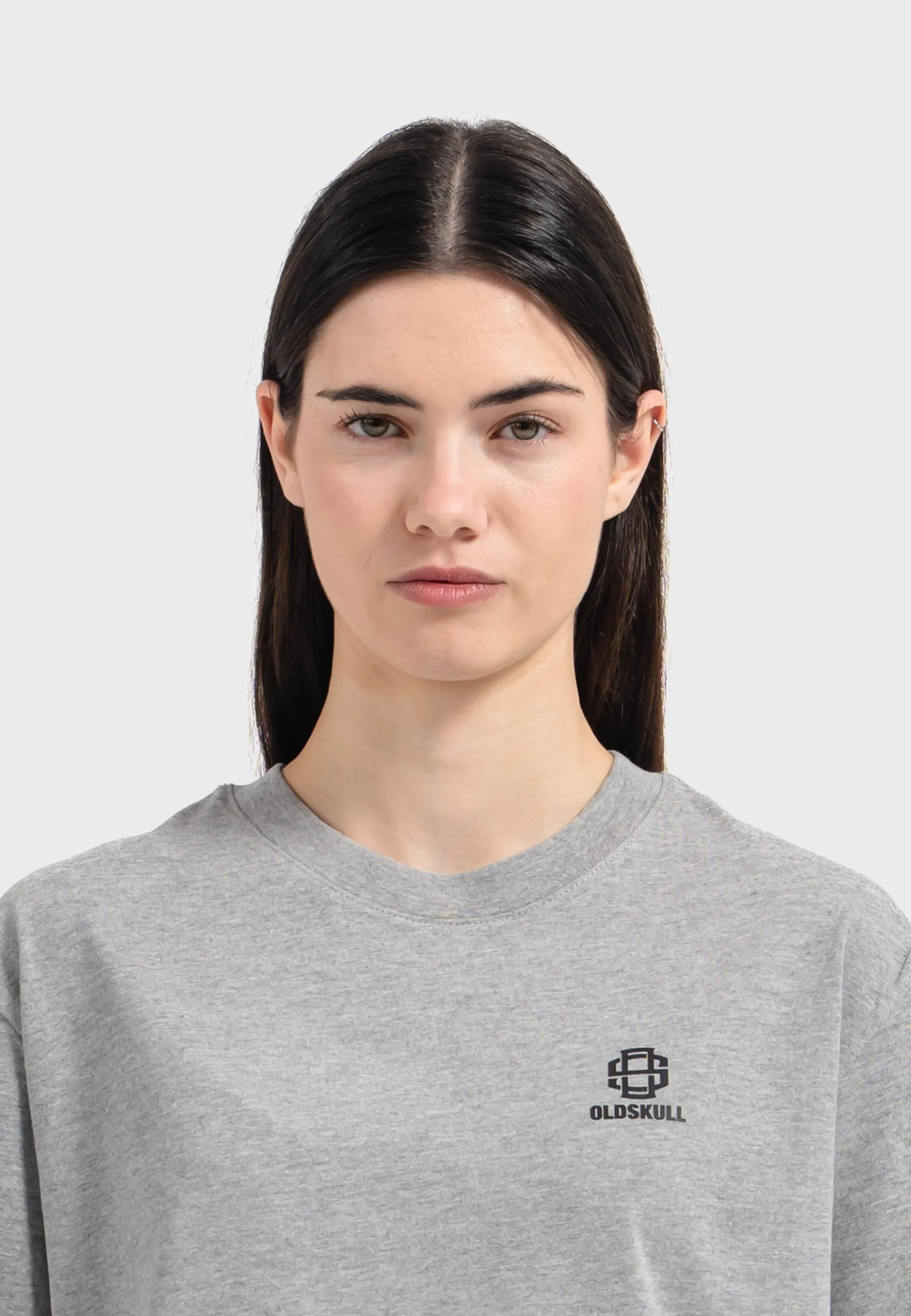 Oldskull Iconic Logo T-Shirt Heather Grey