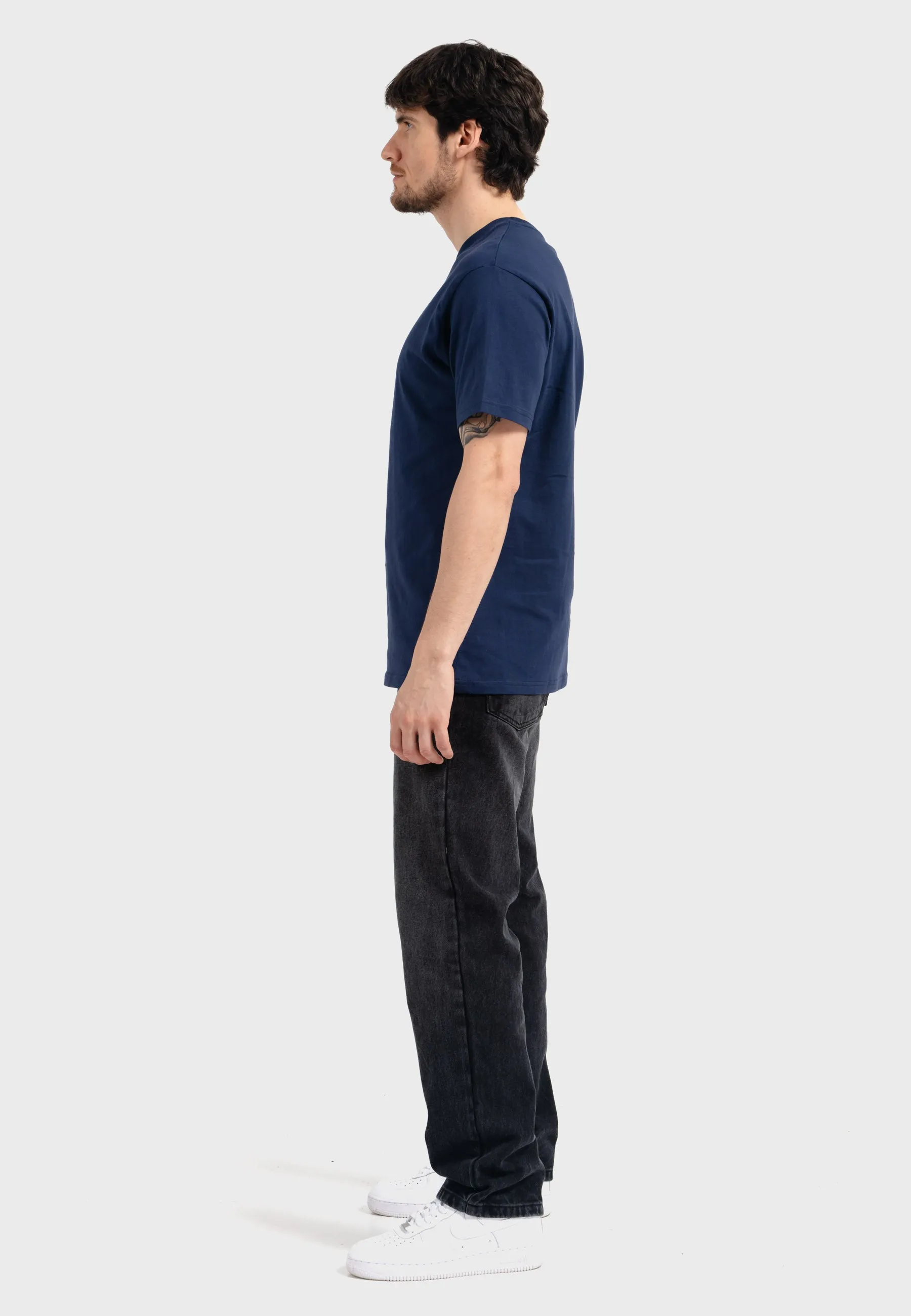 Oldskull Iconic Logo T-Shirt Navy Blue