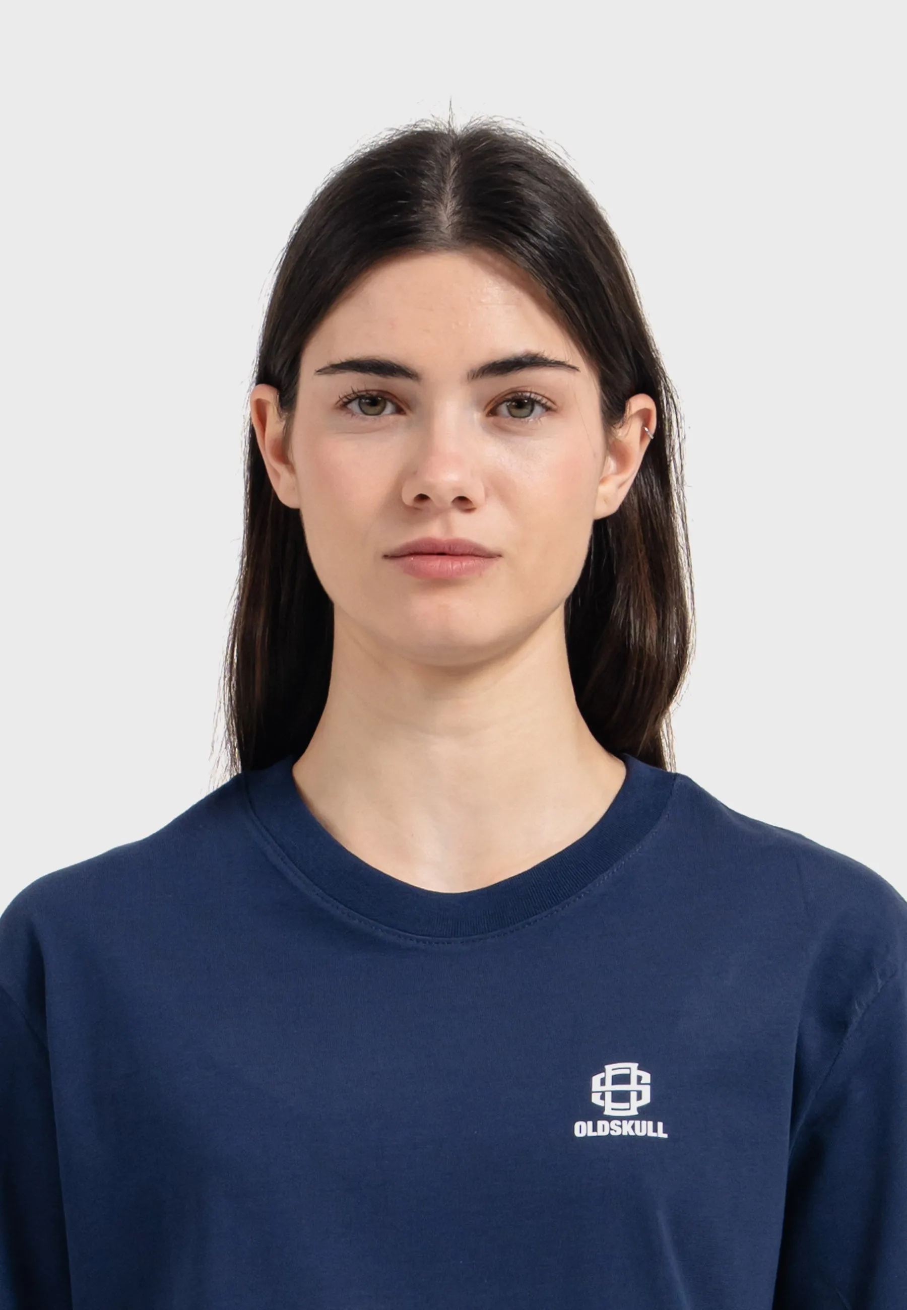 Oldskull Iconic Logo T-Shirt Navy Blue