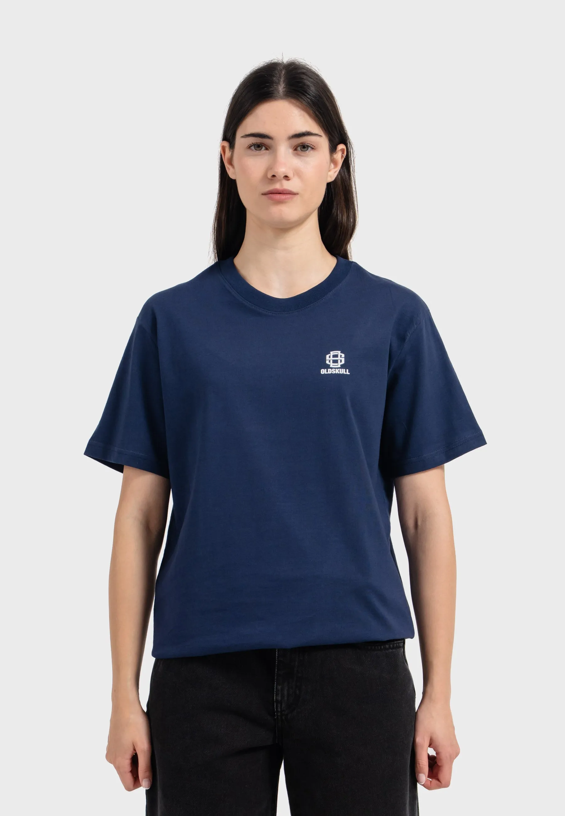 Oldskull Iconic Logo T-Shirt Navy Blue