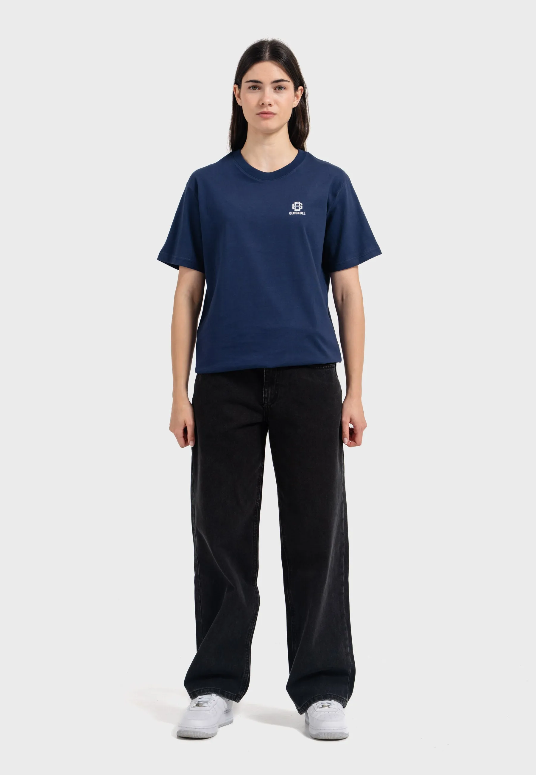 Oldskull Iconic Logo T-Shirt Navy Blue