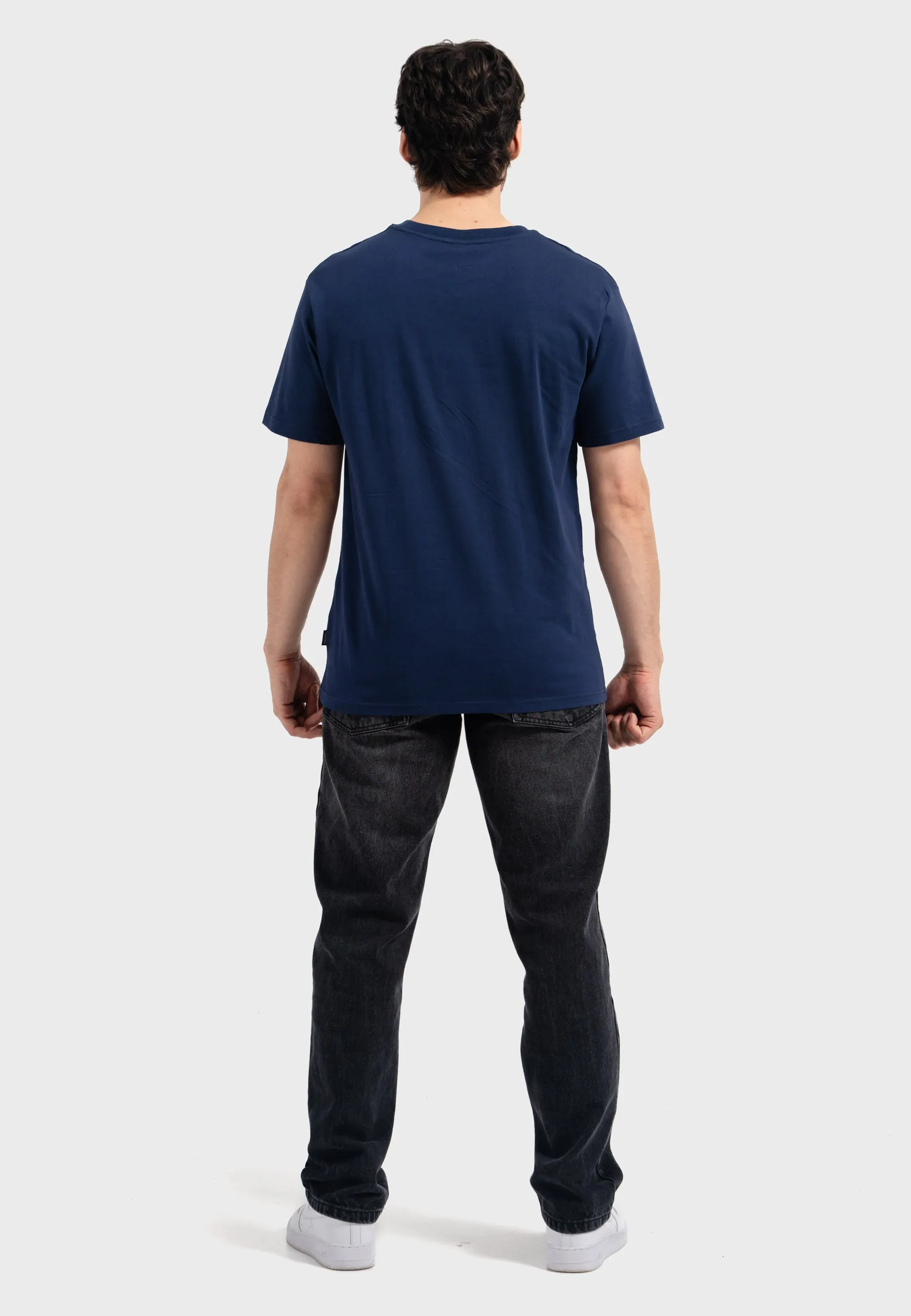 Oldskull Iconic Logo T-Shirt Navy Blue