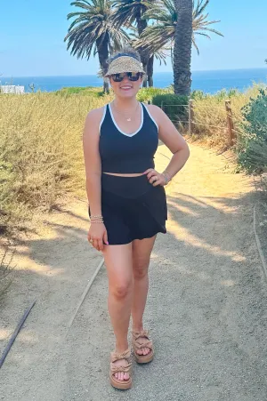 On The Edge Skort Black