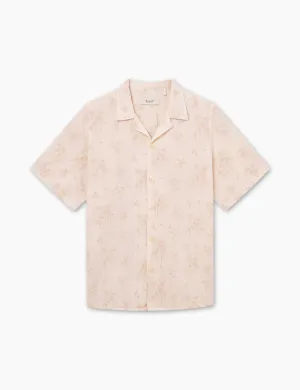 PEER FLOWER JACQUARD SS SHIRT - CLOUD