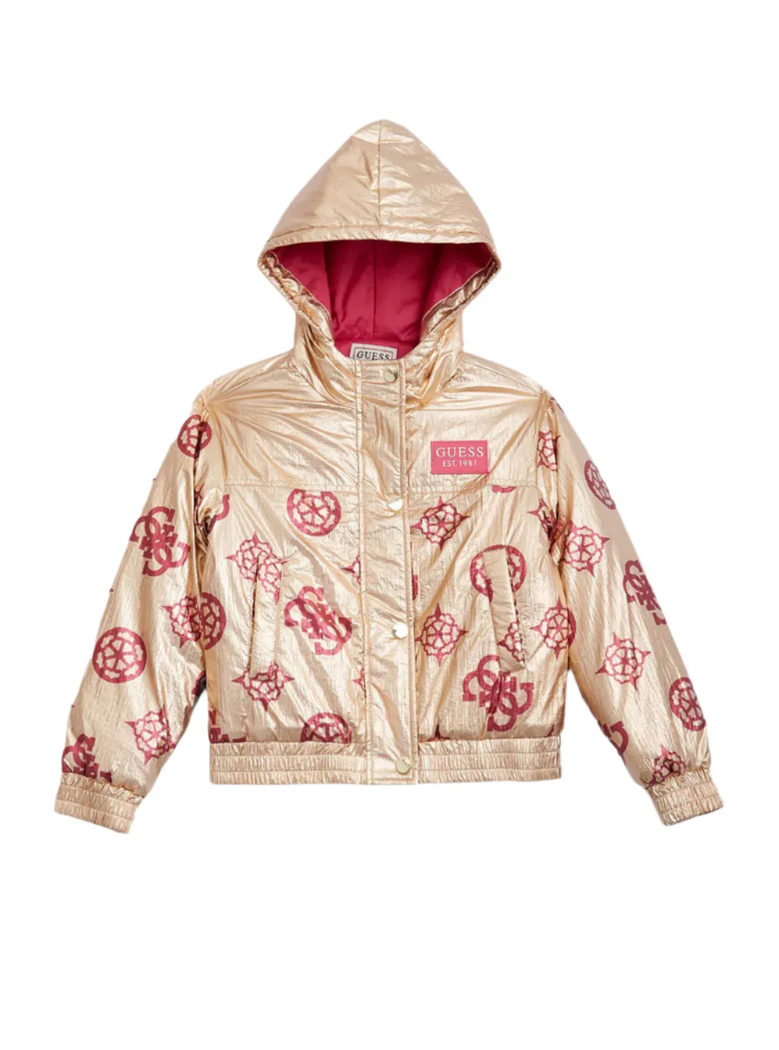 Pink Logo Padded Jacket (7-16)