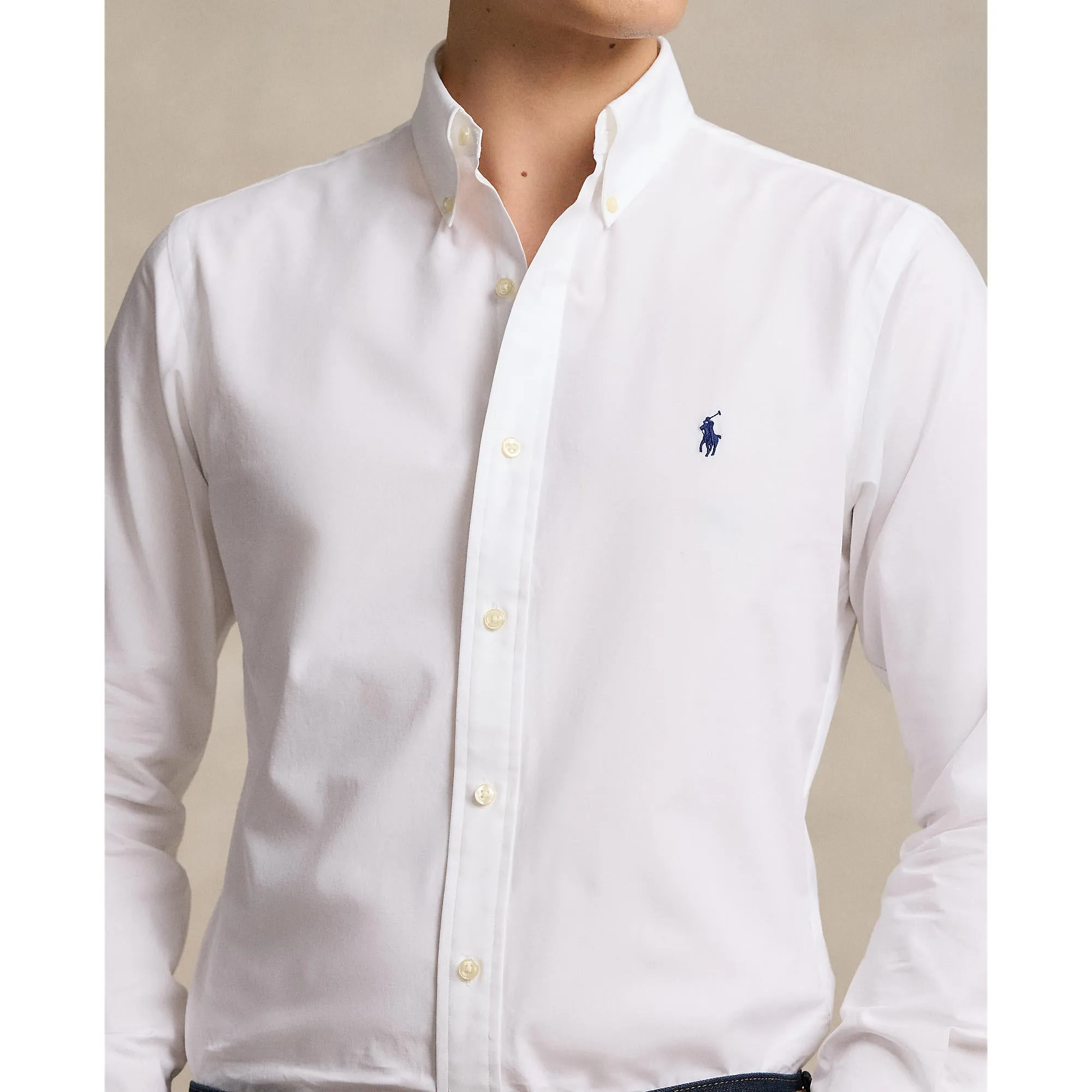 Polo Ralph Lauren - Big & Tall Sizes - Poplin Stretch Shirt - White