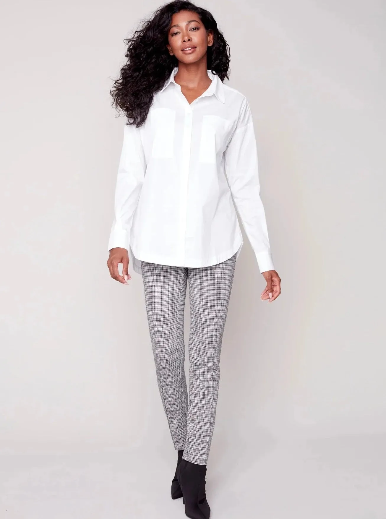 Poplin Shirt [White-C4457]