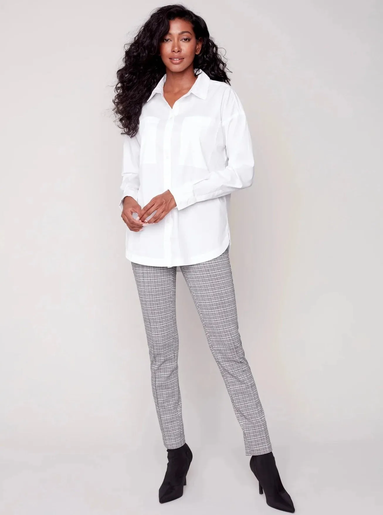 Poplin Shirt [White-C4457]