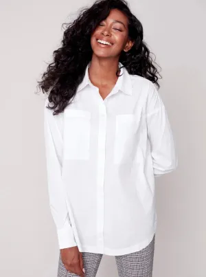 Poplin Shirt [White-C4457]
